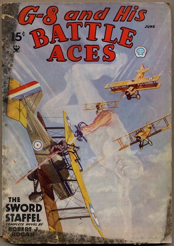 Item #10793 G-8 and HIS BATTLE ACES. G-8, 1935 HIS BATTLE ACES. June, No. 1 Volume 6, Robert J. Hogan.