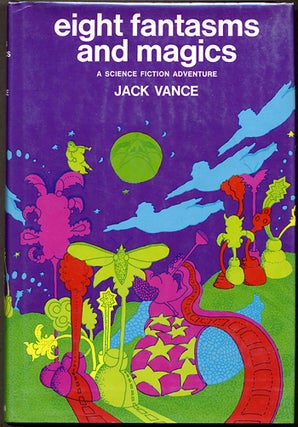 Item #10880 EIGHT FANTASMS AND MAGICS: A SCIENCE FICTION ADVENTURE. John Holbrook Vance, "Jack...