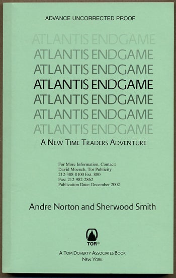 Item #11473 ATLANTIS ENDGAME: A NEW TIME TRADERS ADVENTURE. Andre Norton, Sherwood Smith, Mary Alice Norton.