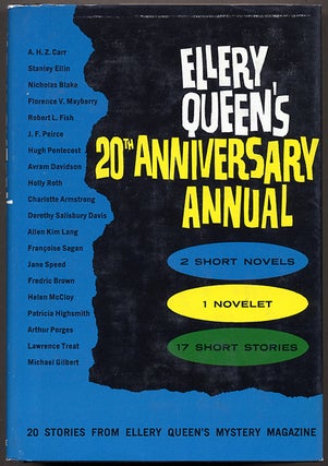 Item #12501 ELLERY QUEEN'S 20th ANNIVERSARY ANNUAL: 20 STORIES FROM ELLERY QUEEN'S MYSTERY...