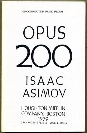 Item #12665 OPUS 200. Isaac Asimov