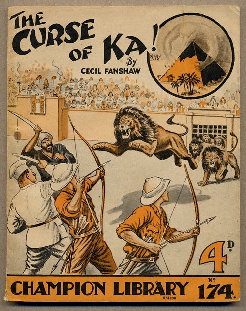 Item #13612 THE CURSE OF KA! Cecil Fanshaw, Cecil Dent.