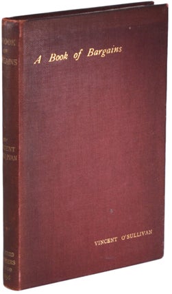 Item #14450 A BOOK OF BARGAINS. Vincent O'Sullivan
