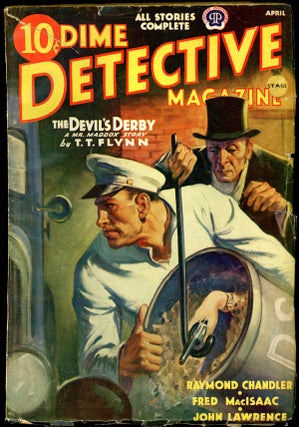 Item #16075 DIME DETECTIVE MAGAZINE. RAYMOND CHANDLER, 1939 DIME DETECTIVE MAGAZINE. April, No. 1...