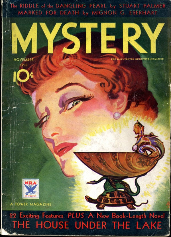 Item #16182 MYSTERY MAGAZINE: THE ILLUSTRATED DETECTIVE MAGAZINE [COVER TITLE]. 1933. . THE MYSTERY MAGAZINE. November, Hugh Weir, number 5 volume 8.
