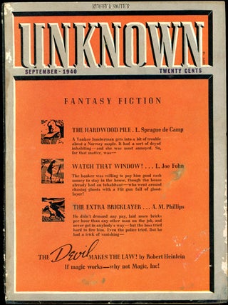 Item #16269 UNKNOWN. 1940. . UNKNOWN. September, John W. Campbell Jr, No. 1 Volume 4