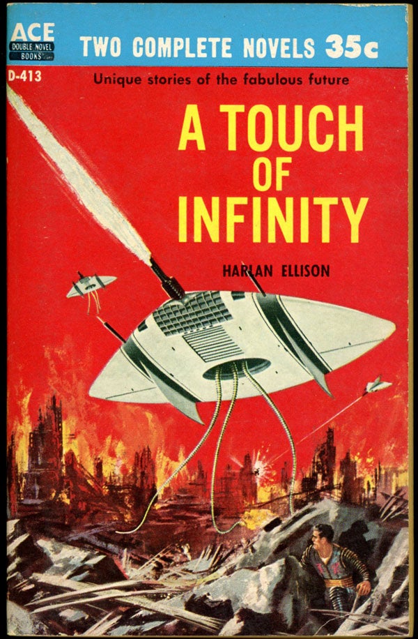 A TOUCH OF INFINITY bound with THE MAN WITH NINE LIVES. Harlan Ellison.