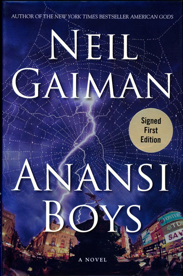Item #17027 ANANSI BOYS. Neil Gaiman.