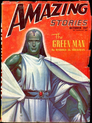 Item #17892 AMAZING STORIES. 1946. . AMAZING STORIES. October, Bernard G. Davis, No. 7 Volume 20