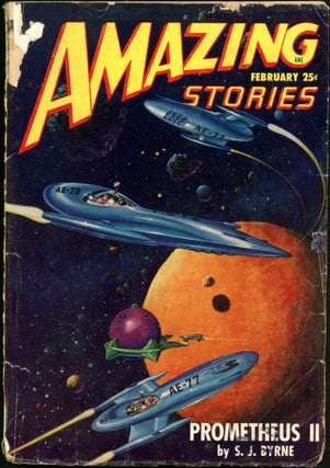 Item #17900 AMAZING STORIES. 1948. . AMAZING STORIES. February, Raymond A. Palmer, No. 2 Volume 22