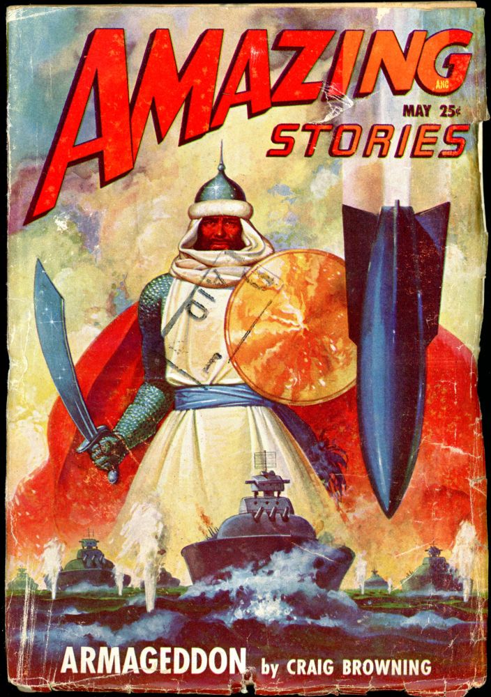 Item #17903 AMAZING STORIES. 1948. . AMAZING STORIES. May, Raymond A. Palmer, No. 5 Volume 22.