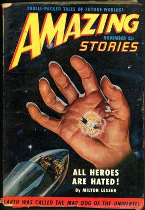 Item #17941 AMAZING STORIES. 1950. . AMAZING STORIES. November, Howard Browne, No. 11 Volume 24