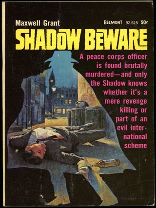 Item #18319 SHADOW BEWARE. Dennis Lynds, "Maxwell Grant."