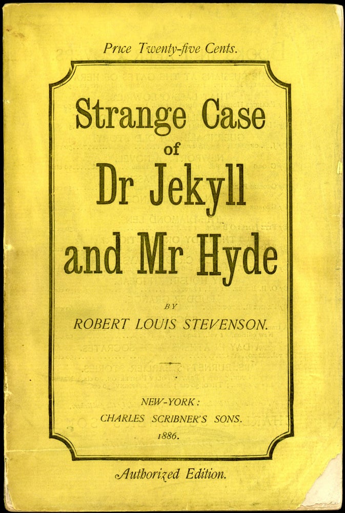 Item #18666 STRANGE CASE OF DR JEKYLL AND MR HYDE. Robert Louis Stevenson.
