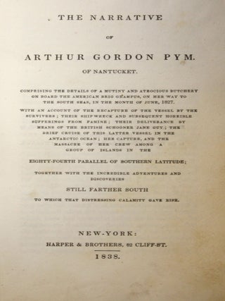 THE NARRATIVE OF ARTHUR GORDON PYM. OF NANTUCKET ...