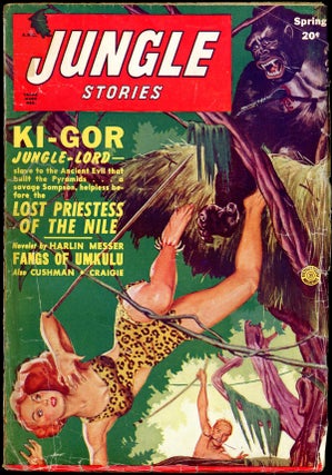 Item #19218 JUNGLE STORIES. JUNGLE STORIES. Spring 1950 . . Jerome Bixby, February-April, Volume...