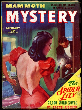Item #19341 MAMMOTH MYSTERY. BRUNO FISCHER, MAMMOTH MYSTERY. January 1945 . Raymond A. Palmer,...
