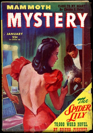 Item #19341 MAMMOTH MYSTERY. BRUNO FISCHER, MAMMOTH MYSTERY. January 1945 . Raymond A. Palmer,...