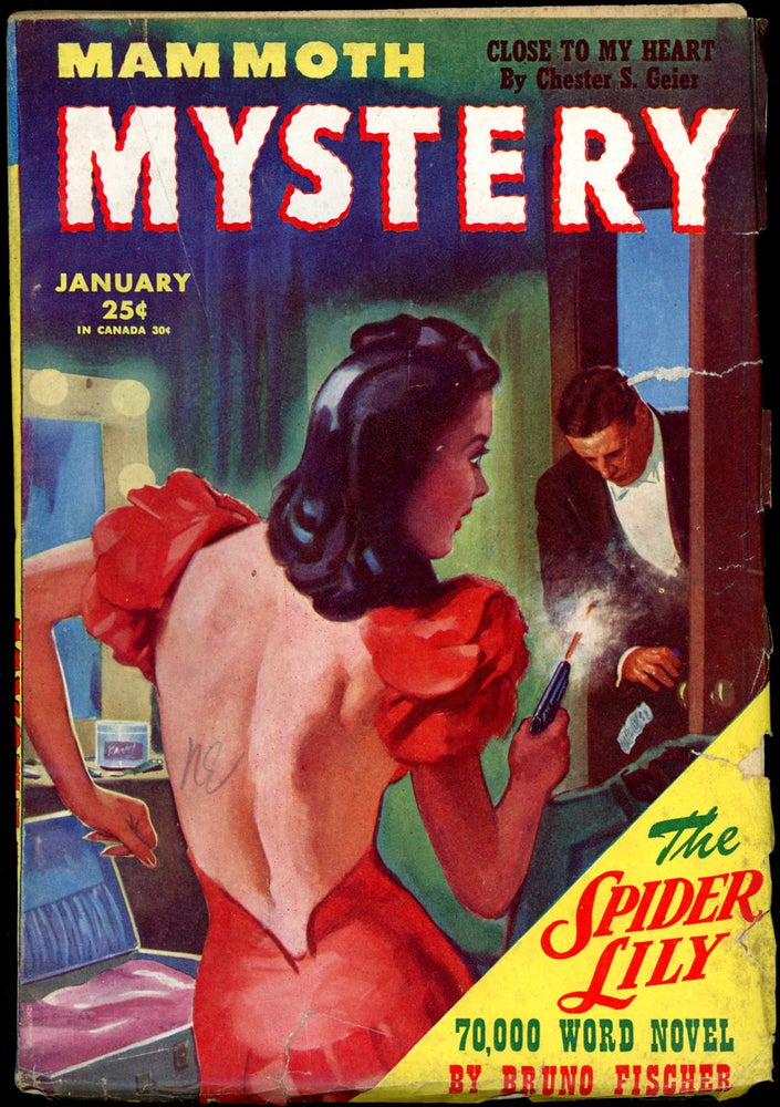Item #19341 MAMMOTH MYSTERY. BRUNO FISCHER, MAMMOTH MYSTERY. January 1945 . Raymond A. Palmer, Volume 2 No. 1.