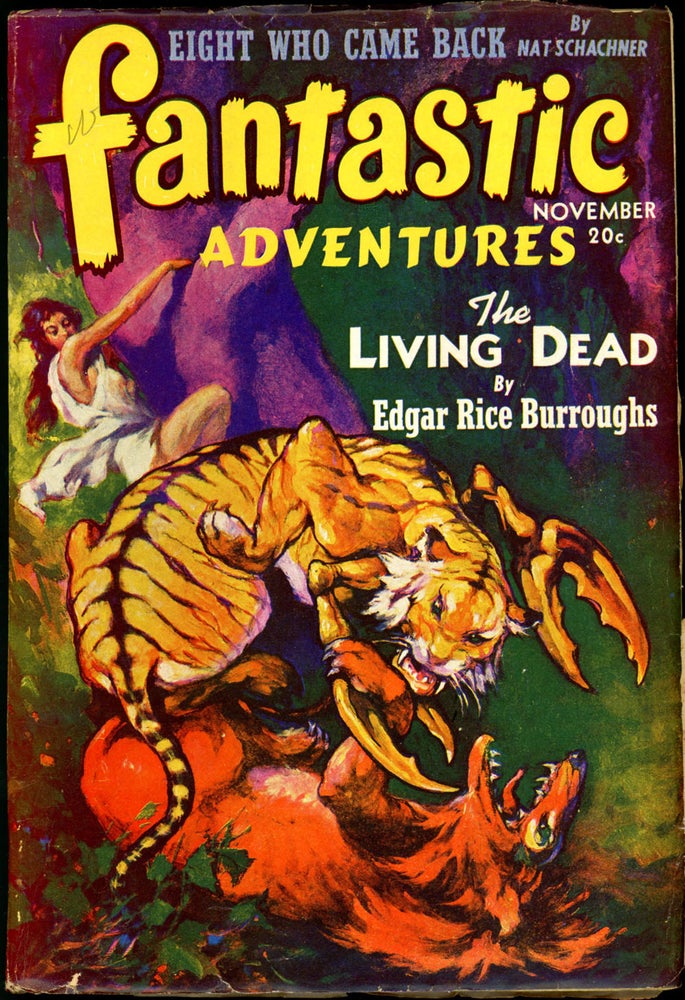 Item #19704 FANTASTIC ADVENTURES. Edgar Rice Burroughs, 1941. . FANTASTIC ADVENTURES. November, B. G. Davis, No. 9 Volume 3.