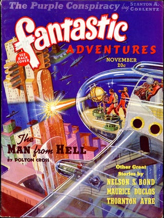 Item #19759 FANTASTIC ADVENTURES. 1939. . FANTASTIC ADVENTURES. November, B. G. Davis, No. 4...