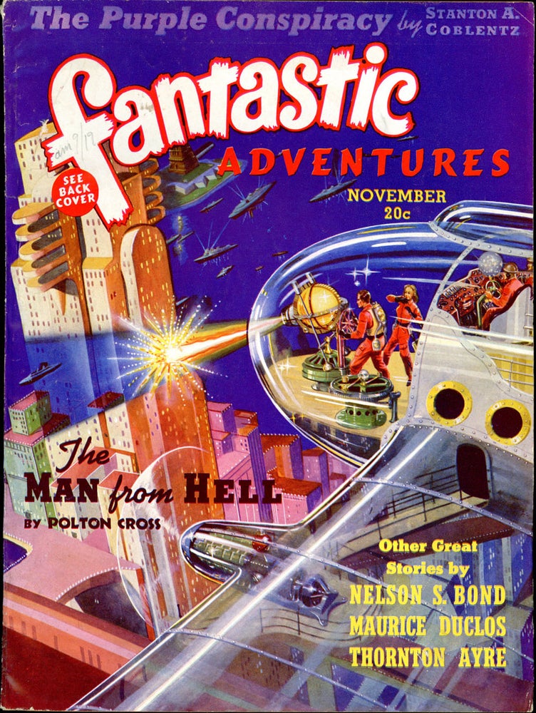 Item #19759 FANTASTIC ADVENTURES. 1939. . FANTASTIC ADVENTURES. November, B. G. Davis, No. 4 Volume 1.