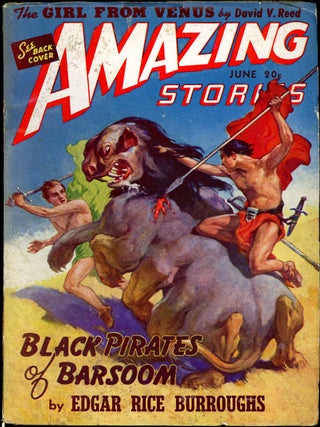 Item #19766 AMAZING STORIES. Edgar Rice Burroughs, 1941. . AMAZING STORIES. June, B G. Davis, No....
