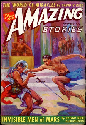 Item #19768 AMAZING STORIES. Edgar Rice Burroughs, 1941. . AMAZING STORIES. October, B G. Davis,...