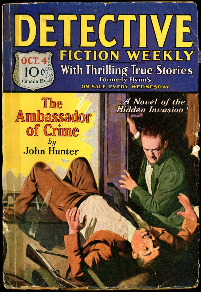 Item #19831 DETECTIVE FICTION WEEKLY. 1930 DETECTIVE FICTION WEEKLY. October 4, No. 4 Volume 53.