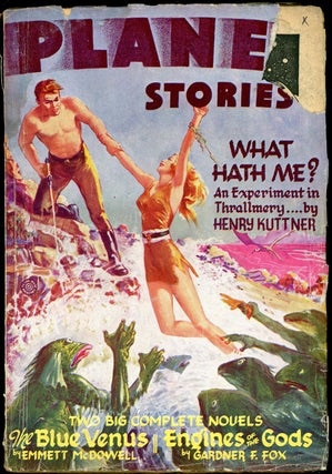 Item #20203 PLANET STORIES. RAY BRADBURY, 1946. . Chester Whitehorn PLANET STORIES. Spring, Ed,...
