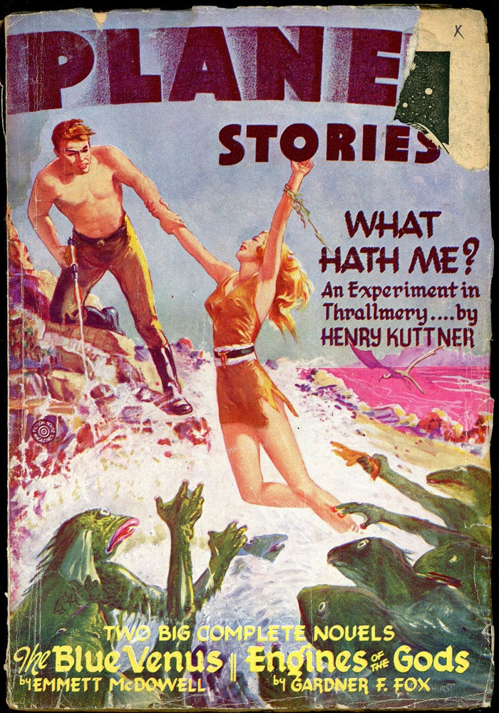 Item #20203 PLANET STORIES. RAY BRADBURY, 1946. . Chester Whitehorn PLANET STORIES. Spring, Ed, No. 2 Volume 3.