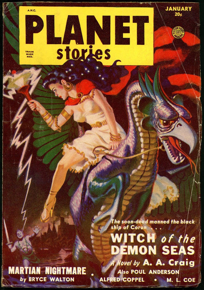 Item #20232 PLANET STORIES. 1951. . Jerome Bixby PLANET STORIES. January, Ed, No. 10 Volume 4.