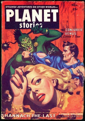 Item #20239 PLANET STORIES. EVAN HUNTER, 1952. . Jack O'Sullivan PLANET STORIES. November, ed, ED...