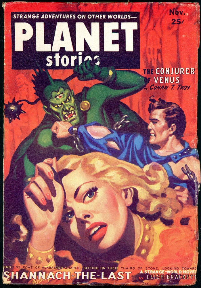 Item #20239 PLANET STORIES. EVAN HUNTER, 1952. . Jack O'Sullivan PLANET STORIES. November, ed, ED MCBAIN, No. 9 Volume 5.