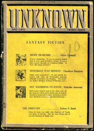 Item #20247 UNKNOWN. UNKNOWN. June 1941. ., John W. Campbell Jr, No. 1 Volume 5