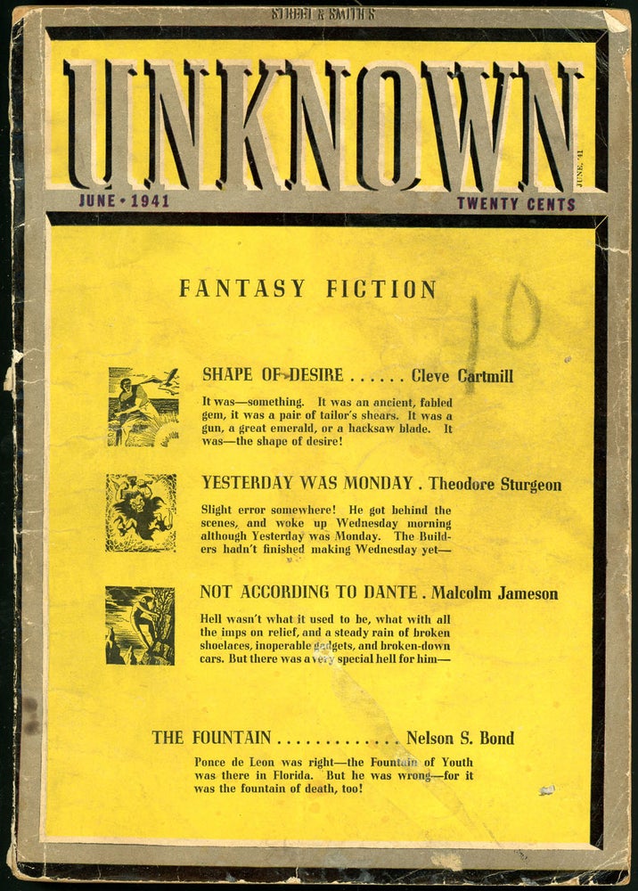 Item #20247 UNKNOWN. UNKNOWN. June 1941. ., John W. Campbell Jr, No. 1 Volume 5.