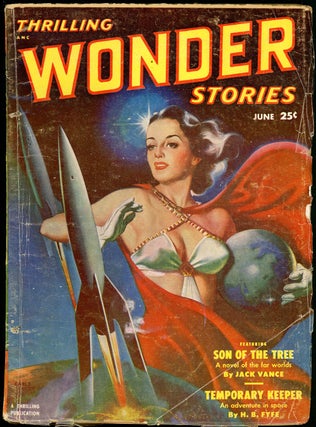 Item #20270 THRILLING WONDER STORIES. JACK VANCE, 1951. . Sam Merwin THRILLING WONDER STORIES....
