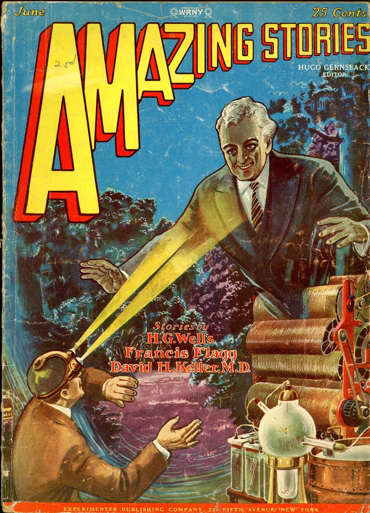 Item #20340 AMAZING STORIES. AMAZING STORIES. June 1928. ., Hugo Gernsback, No. 3 Volume 3.