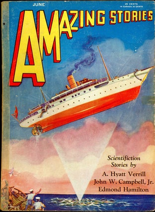 Item #20348 AMAZING STORIES. AMAZING STORIES. June 1930. ., T. O'Connor Sloane, No. 3 Volume 5