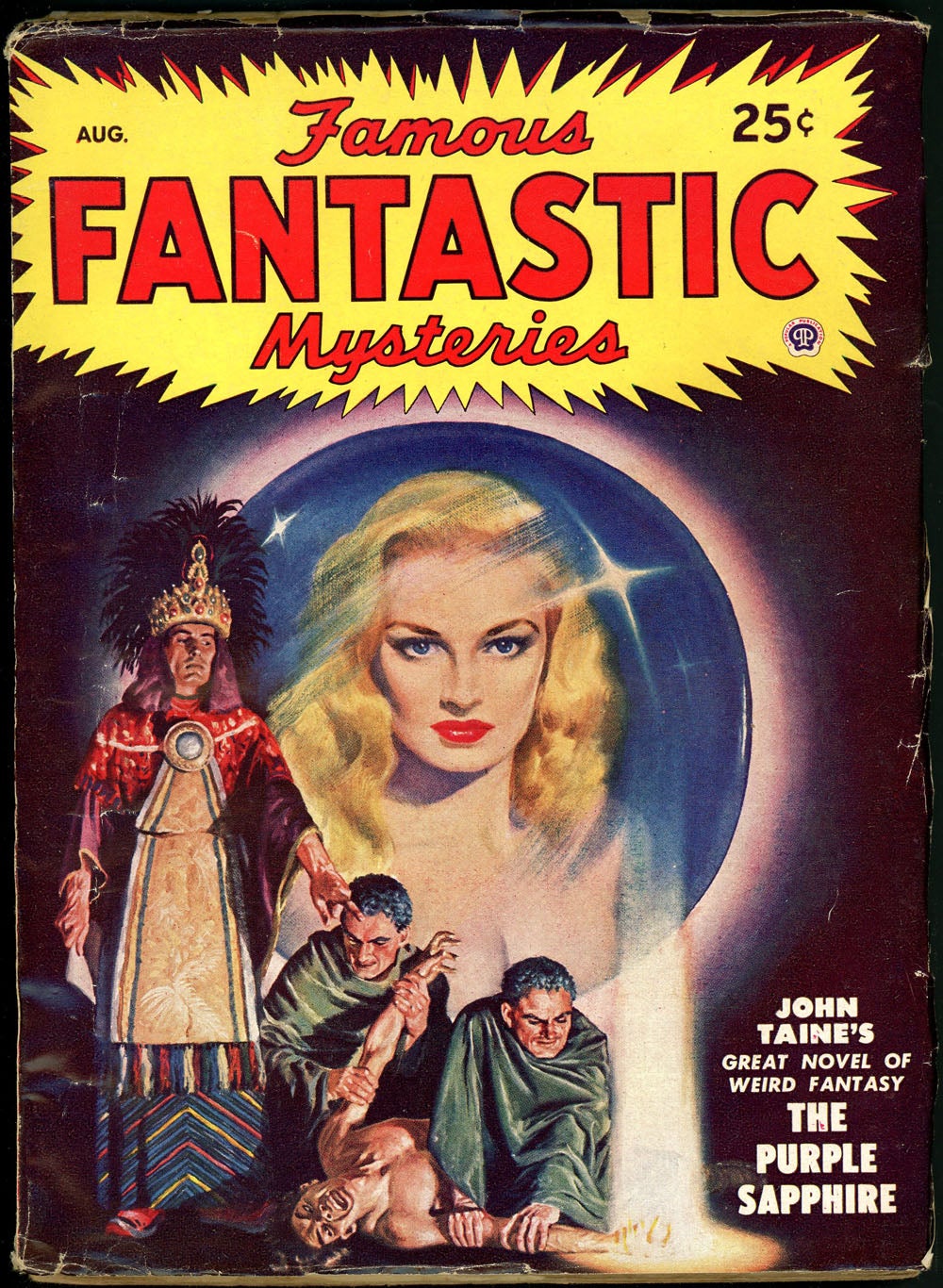 FAMOUS FANTASTIC MYSTERIES by FAMOUS FANTASTIC MYSTERIES. August 1948, No.  6 Volume on John W. Knott Bookseller LLC