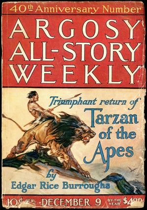 Item #20856 TARZAN AND THE GOLDEN LION in ARGOSY ALL-STORY WEEKLY [complete in seven issues]....