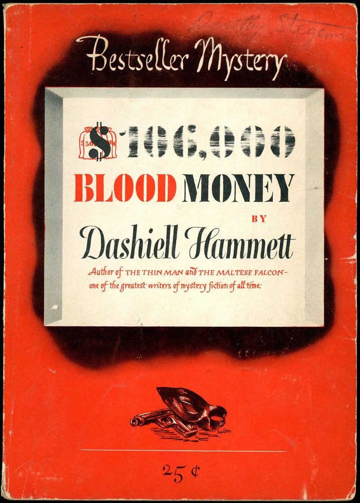 Item #20883 $106,000 BLOOD MONEY. Dashiell Hammett.