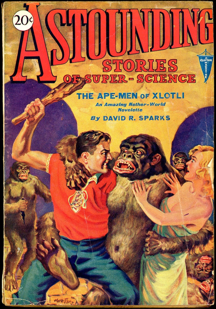 Item #20948 ASTOUNDING STORIES OF SUPER SCIENCE. 1930. . Harry Bates ASTOUNDING STORIES OF SUPER SCIENCE. December, Number 3 Volume 4.