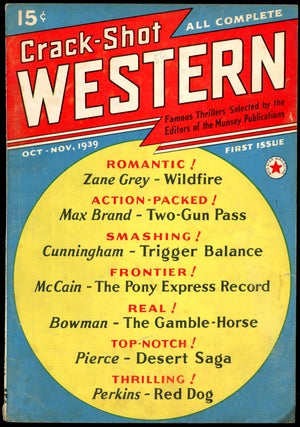 Item #21040 CRACK-SHOT WESTERN. CRACK-SHOT WESTERN. October-November 1939, No. 1 Volume 1