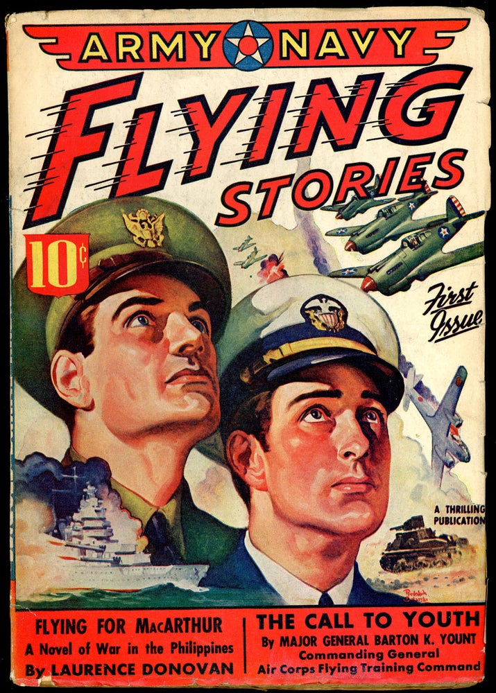 Item #21049 ARMY NAVY FLYING STORIES. ARMY NAVY FLYING STORIES. 1942, No. 1 Volume 1, May.