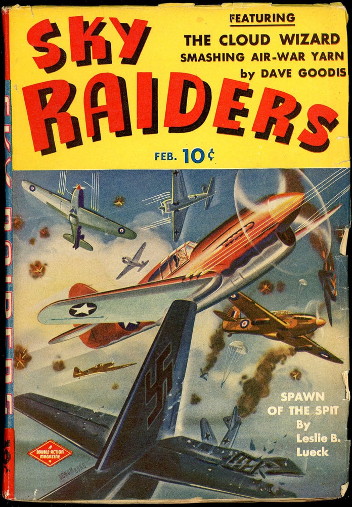 Item #21051 BATTLE ACES. David Goodis, SKY RAIDERS. February 1943, No. 3 Volume 1.