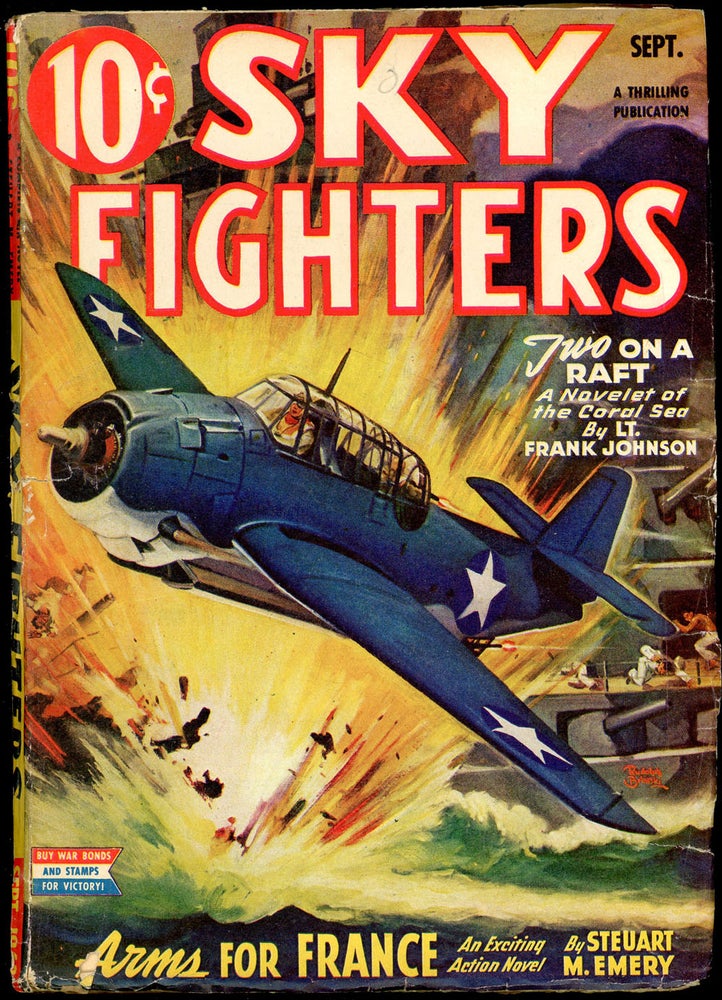 Item #21077 SKY FIGHTERS. Louis L'Amour, SKY FIGHTERS. September 1943. . Lt. Edward McCrae, No. 3 Volume 29.