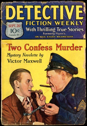 Item #21326 DETECTIVE FICTION WEEKLY. 1930 DETECTIVE FICTION WEEKLY. September 20, No. 2 Volume 53