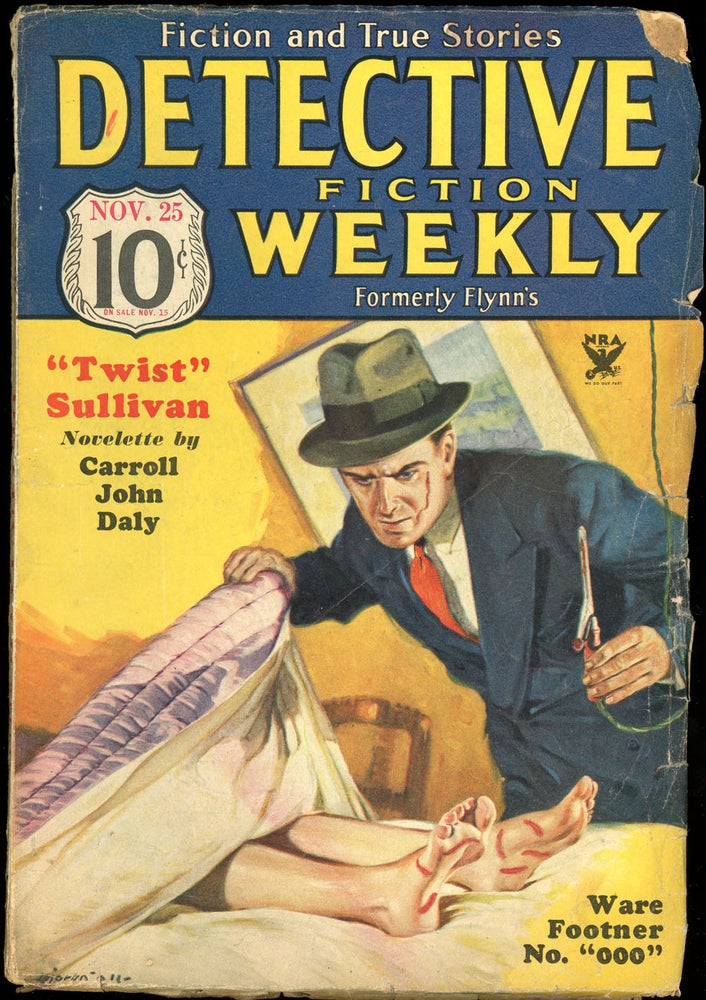 Item #21328 DETECTIVE FICTION WEEKLY. 1933 DETECTIVE FICTION WEEKLY. November 25, No. 5 Volume 80.