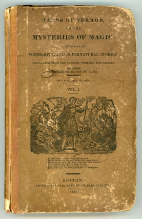 Item #21714 TALES OF TERROR, OR THE MYSTERIES OF MAGIC: A SELECTION OF WONDERFUL AND SUPERNATURAL...